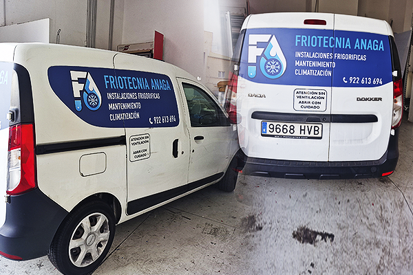 Rotulación de coches en Tenerife 2 frio tene