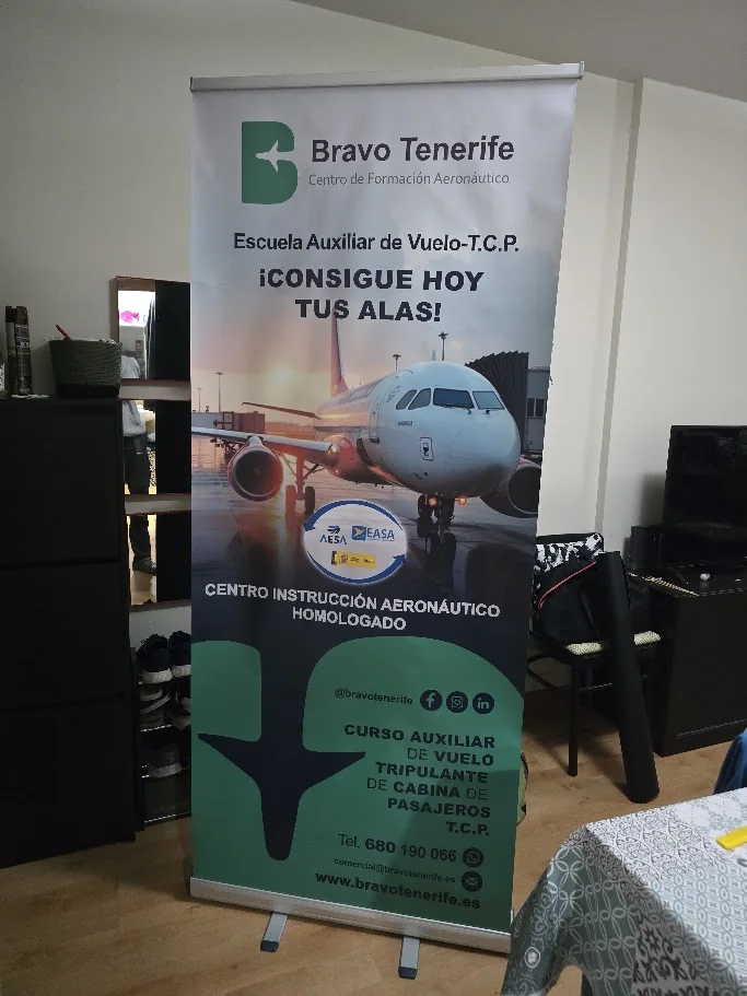 Roll up publicitario diseñado e impreso en Tenerife