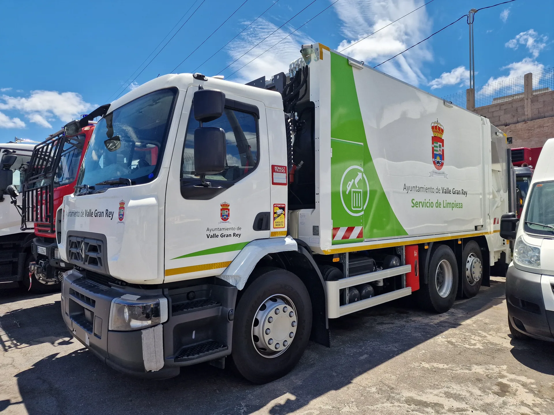 Rotulación de camión municipal en Tenerife