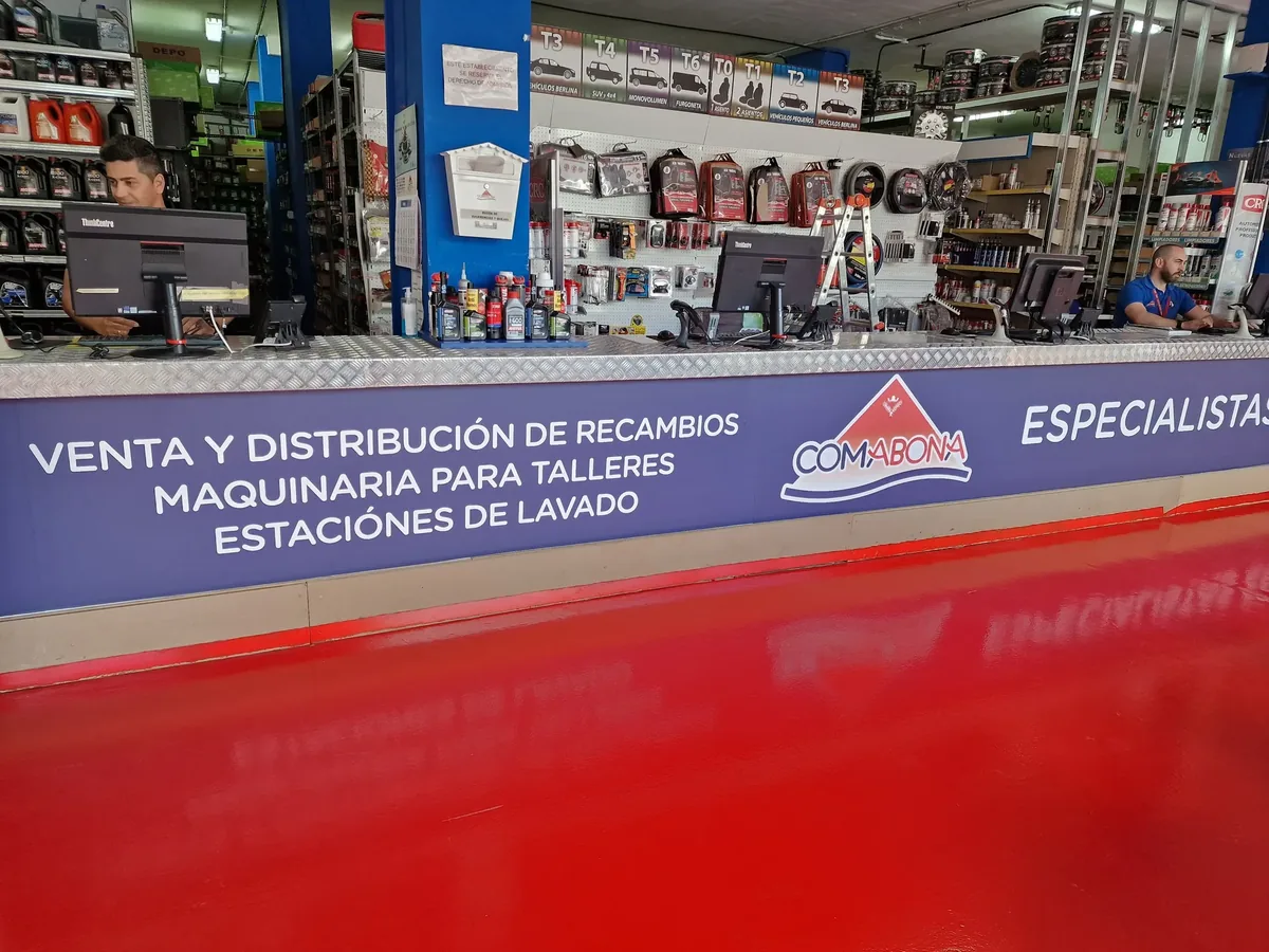 Vinilado de mostrador comercial en Tenerife
